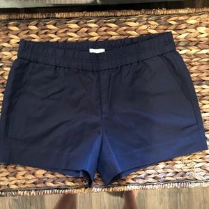 Navy JCrew linen/cotton blend shorts